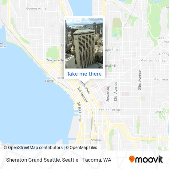 Sheraton Grand Seattle map