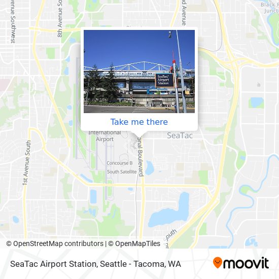 Mapa de SeaTac Airport Station