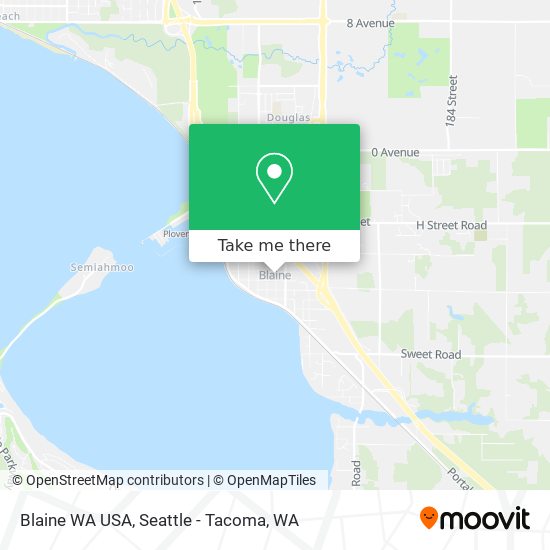Mapa de Blaine WA USA