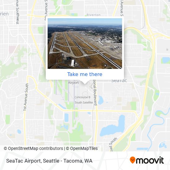 Mapa de SeaTac Airport