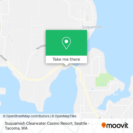 Mapa de Suquamish Clearwater Casino Resort