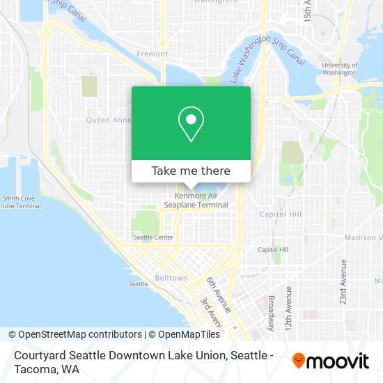 Courtyard Seattle Downtown Lake Union map