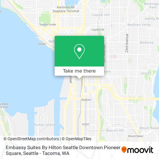 Embassy Suites By Hilton Seattle Downtown Pioneer Square map