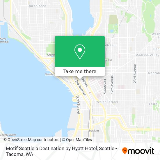 Mapa de Motif Seattle a Destination by Hyatt Hotel