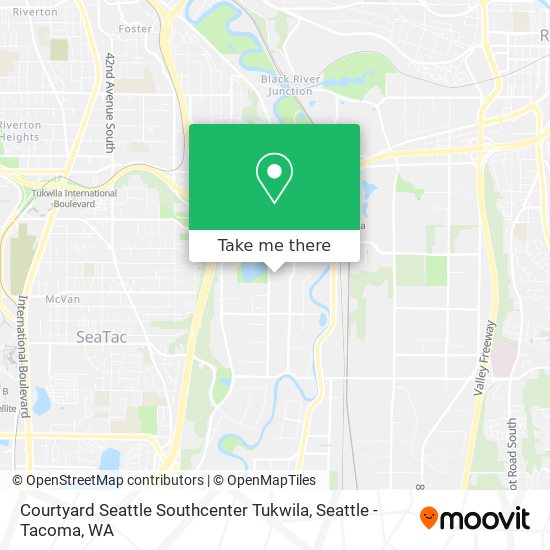 Courtyard Seattle Southcenter Tukwila map