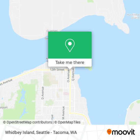 Whidbey Island map