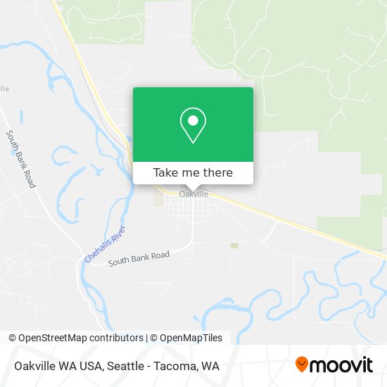 Oakville WA USA map