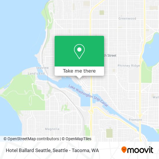 Mapa de Hotel Ballard Seattle