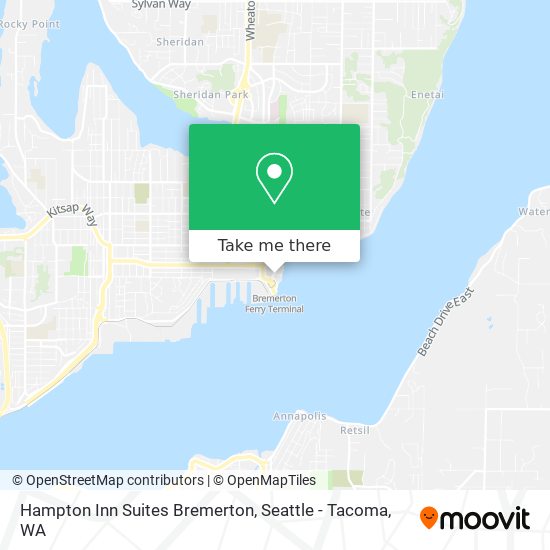 Mapa de Hampton Inn Suites Bremerton