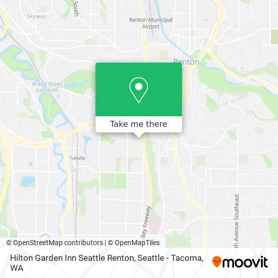 Hilton Garden Inn Seattle Renton map