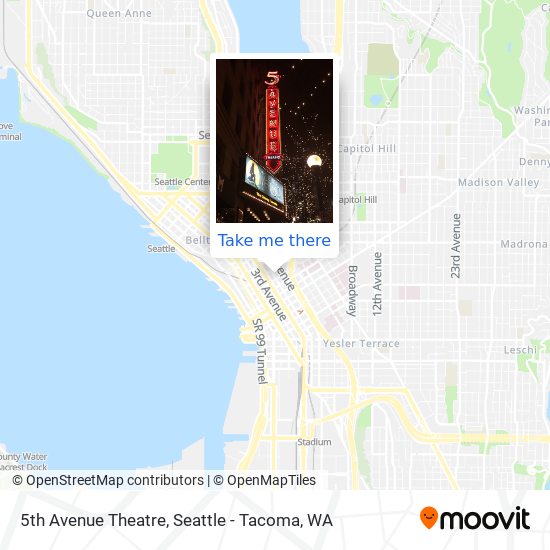 Mapa de 5th Avenue Theatre