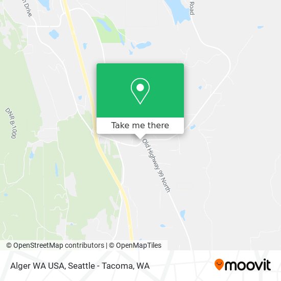 Alger WA USA map