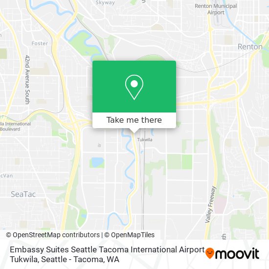 Mapa de Embassy Suites Seattle Tacoma International Airport Tukwila