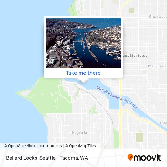 Ballard Locks map