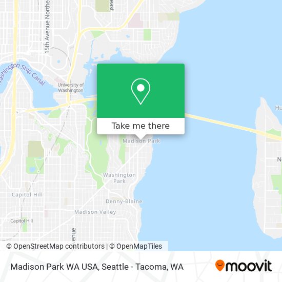 Mapa de Madison Park WA USA