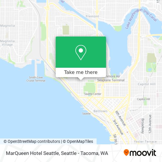 Mapa de MarQueen Hotel Seattle