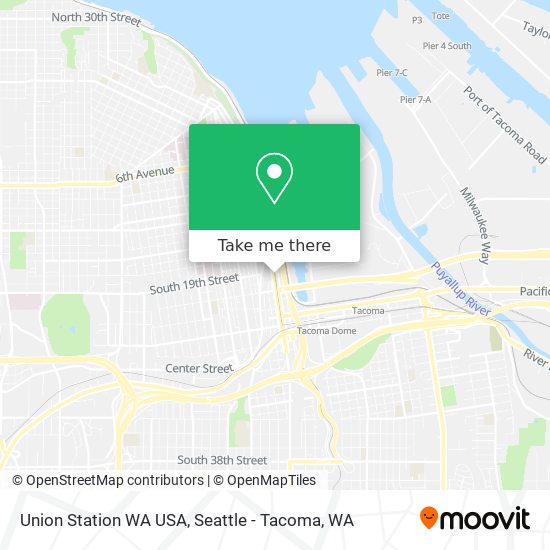 Mapa de Union Station WA USA