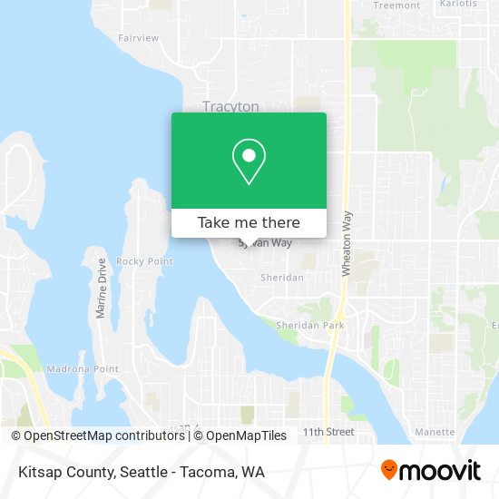 Mapa de Kitsap County