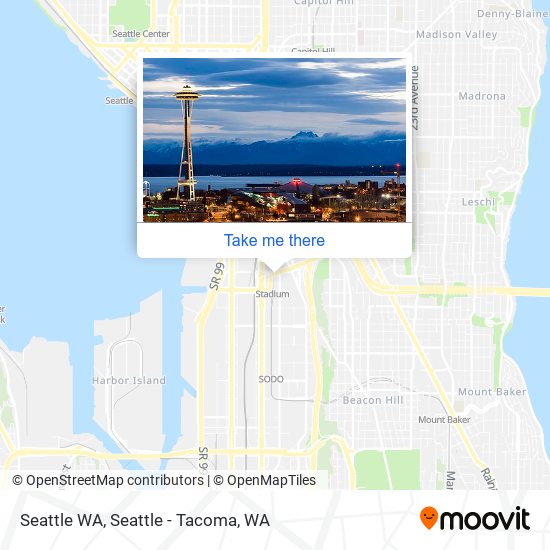 Seattle WA map