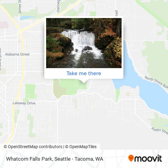 Mapa de Whatcom Falls Park