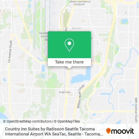 Mapa de Country Inn Suites by Radisson Seattle Tacoma International Airport WA SeaTac