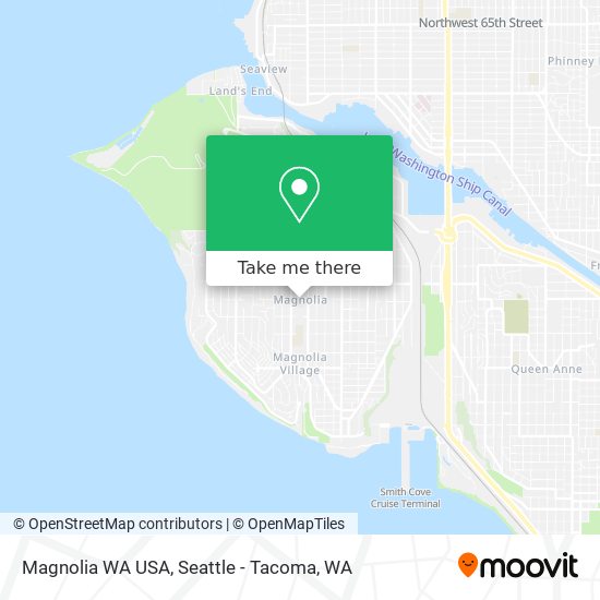 Mapa de Magnolia WA USA