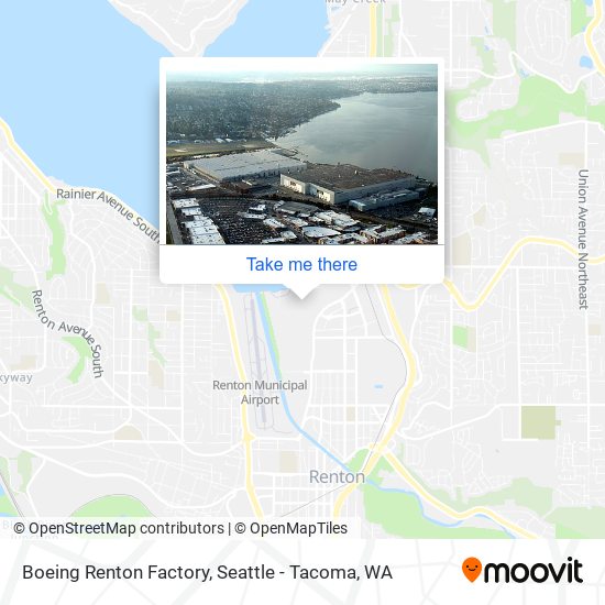 Boeing Renton Factory map