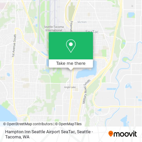 Hampton Inn Seattle Airport SeaTac map