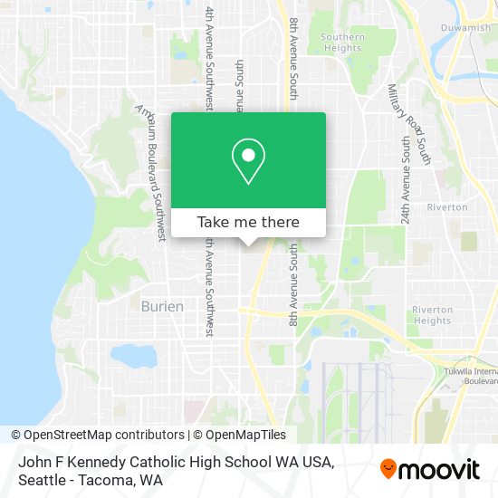 Mapa de John F Kennedy Catholic High School WA USA