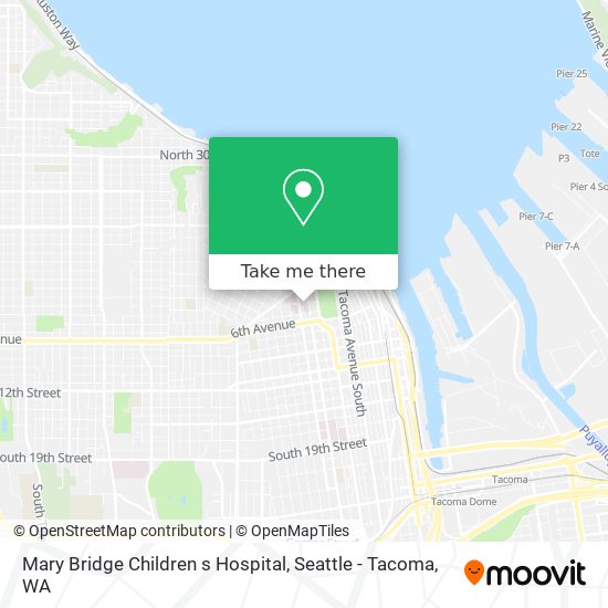 Mapa de Mary Bridge Children s Hospital