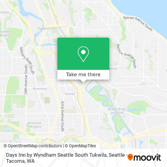 Mapa de Days Inn by Wyndham Seattle South Tukwila