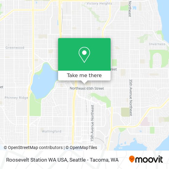 Mapa de Roosevelt Station WA USA