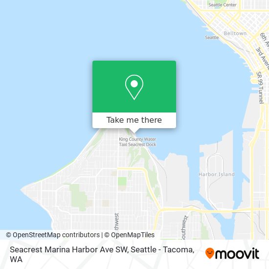 Seacrest Marina Harbor Ave SW map