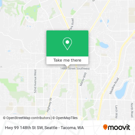 Mapa de Hwy 99 148th St SW