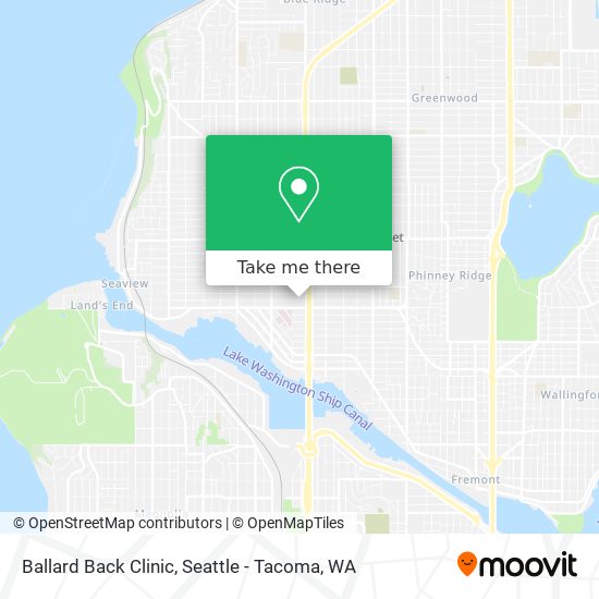 Ballard Back Clinic map