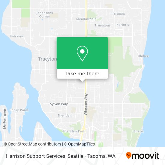 Harrison Support Services map