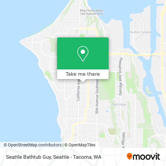 Mapa de Seattle Bathtub Guy