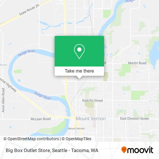 Big Box Outlet Store map