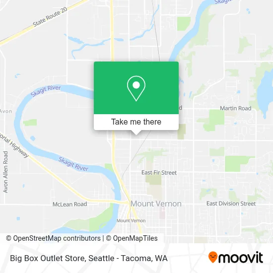 Big Box Outlet Store map