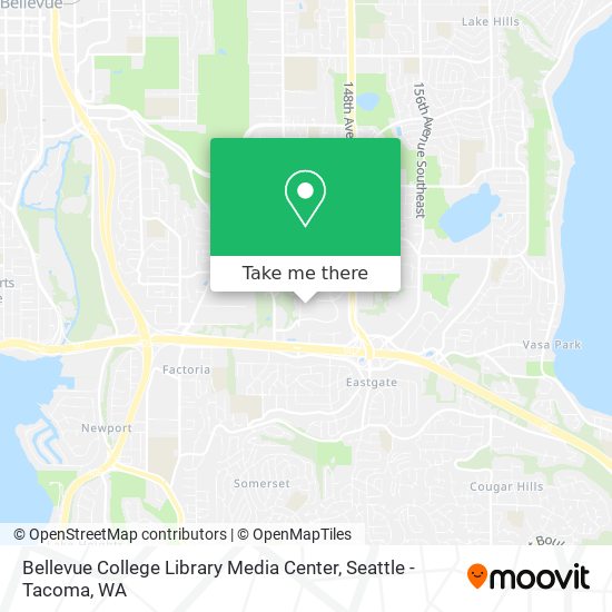 Mapa de Bellevue College Library Media Center