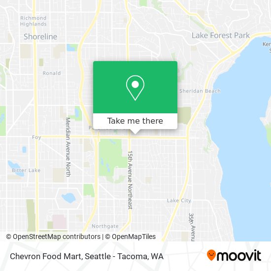 Mapa de Chevron Food Mart