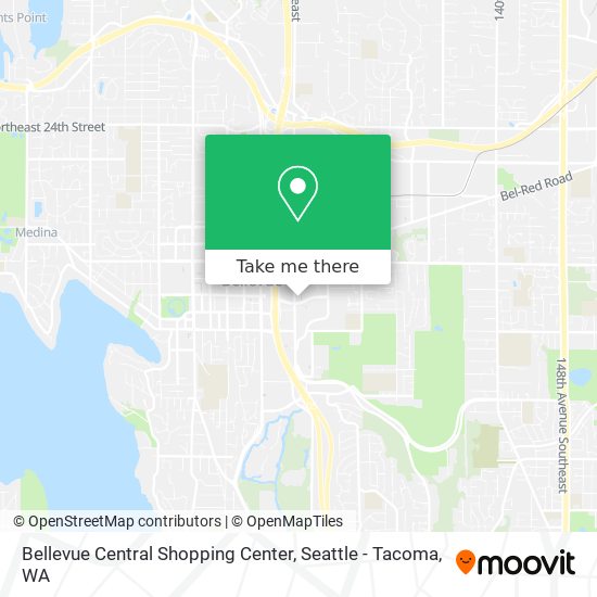 Mapa de Bellevue Central Shopping Center