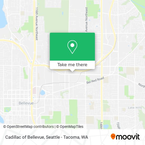 Mapa de Cadillac of Bellevue