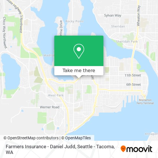 Farmers Insurance - Daniel Judd map