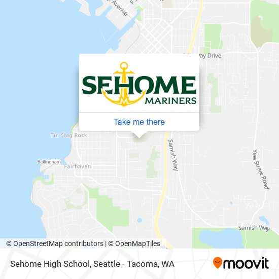 Mapa de Sehome High School