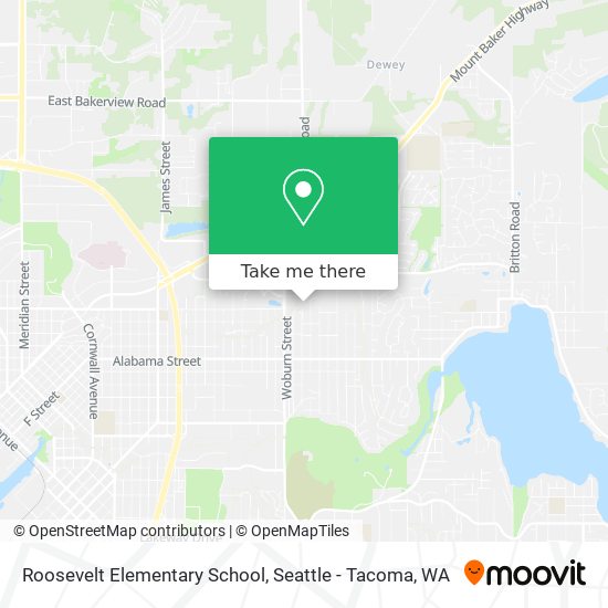 Roosevelt Elementary School map