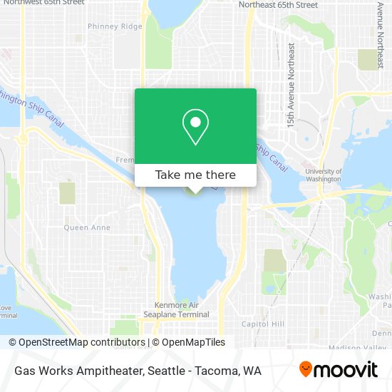 Gas Works Ampitheater map