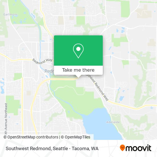 Southwest Redmond map