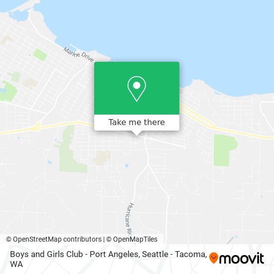 Mapa de Boys and Girls Club - Port Angeles