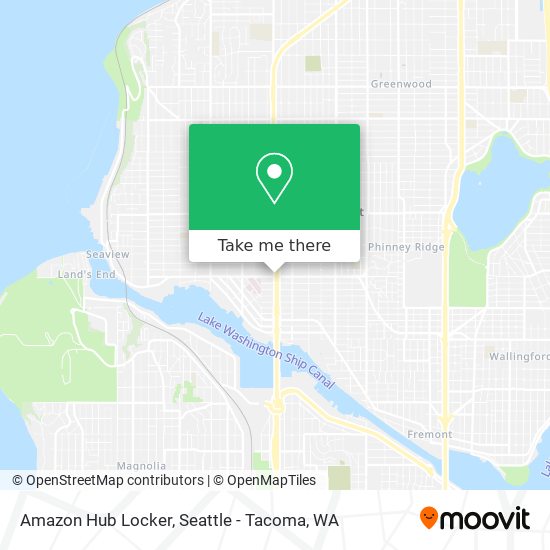 Mapa de Amazon Hub Locker